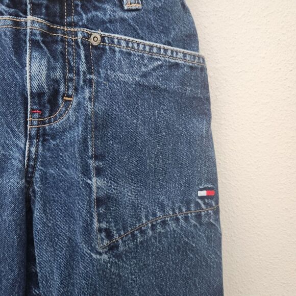 Tommy Hilfiger Logo‎ Vintage Boys Size 6 Designer Denim Jeans Bootcut - Picture 7 of 8
